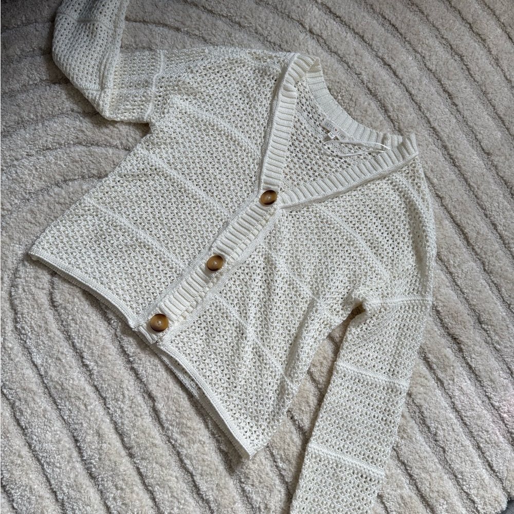 Ultra Flirt Cream Knit Cardigan